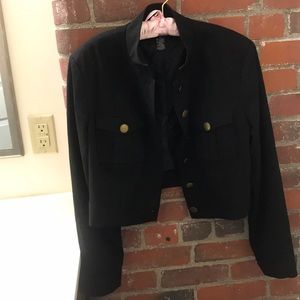 Worthington Cropped Military Style Jacket